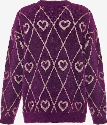 ebeeza - Pullover em roxo: frente