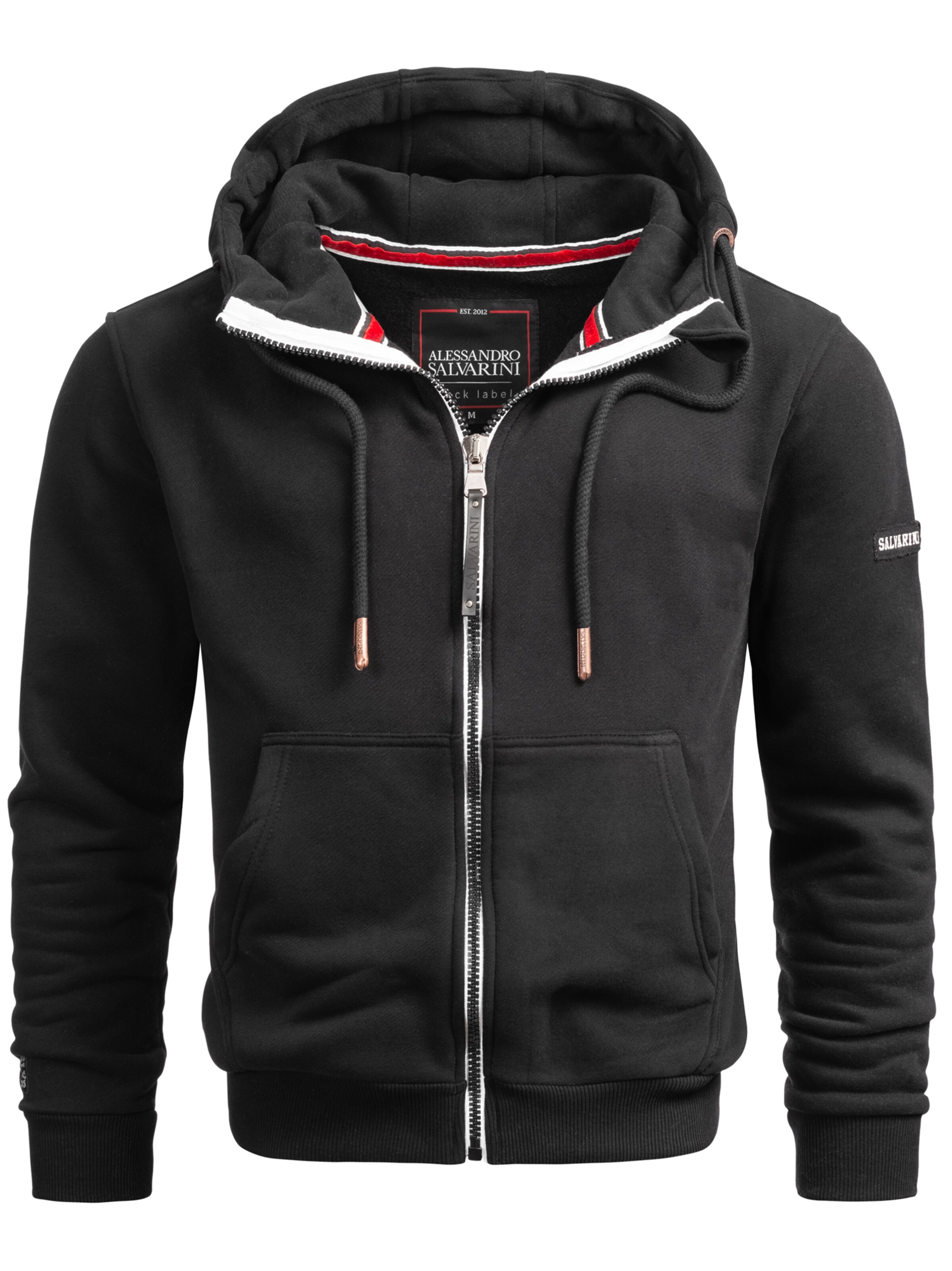 Alessandro Salvarini Sweat jacket in Black