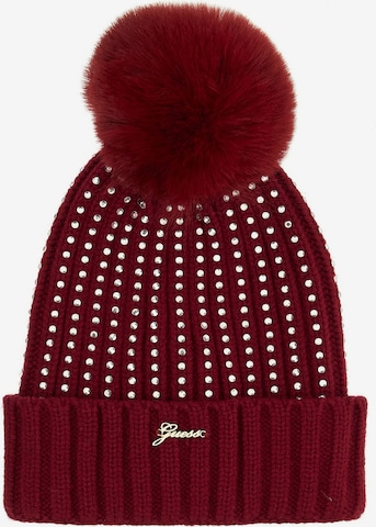 GUESS Beanie in Red: front