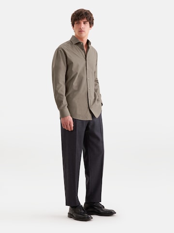 SEIDENSTICKER Regular fit Button Up Shirt in Brown