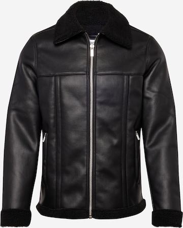 BURTON MENSWEAR LONDON - Chaqueta de entretiempo en negro: frente