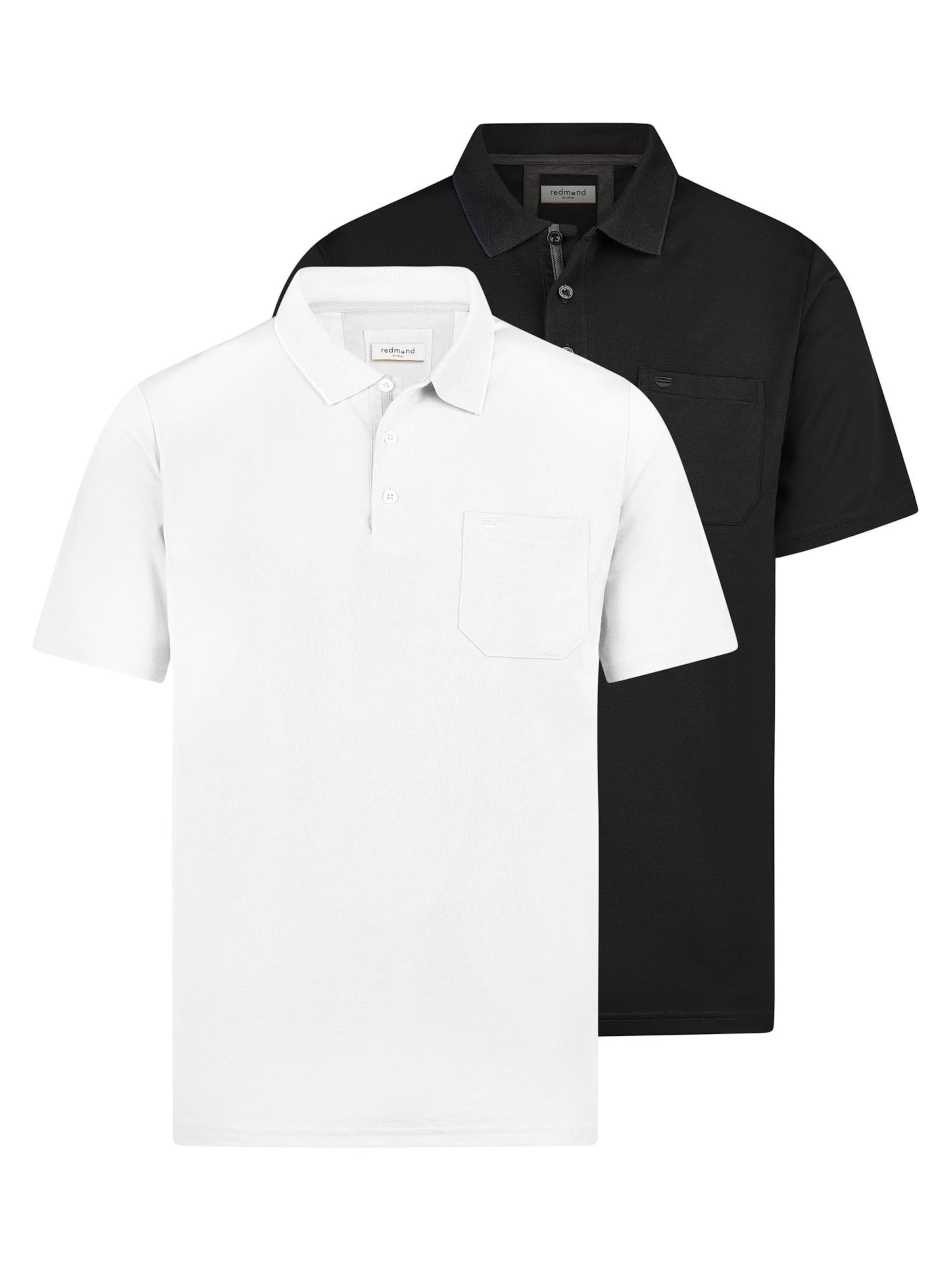 redmond Shirt 'Basic'‌‌ in Schwarz: Vorderseite