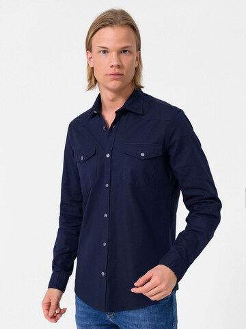 By Diess Collection Regular fit Риза в синьо