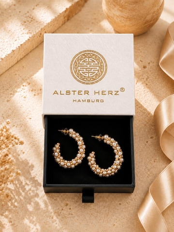 Alster Herz - Pendientes 'VERSAILLES' en oro