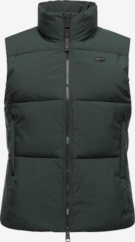 Ragwear Bodywarmer 'Ailish' in Groen: voorkant