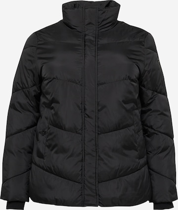 SAMOON Zimní bunda – černá: přední strana