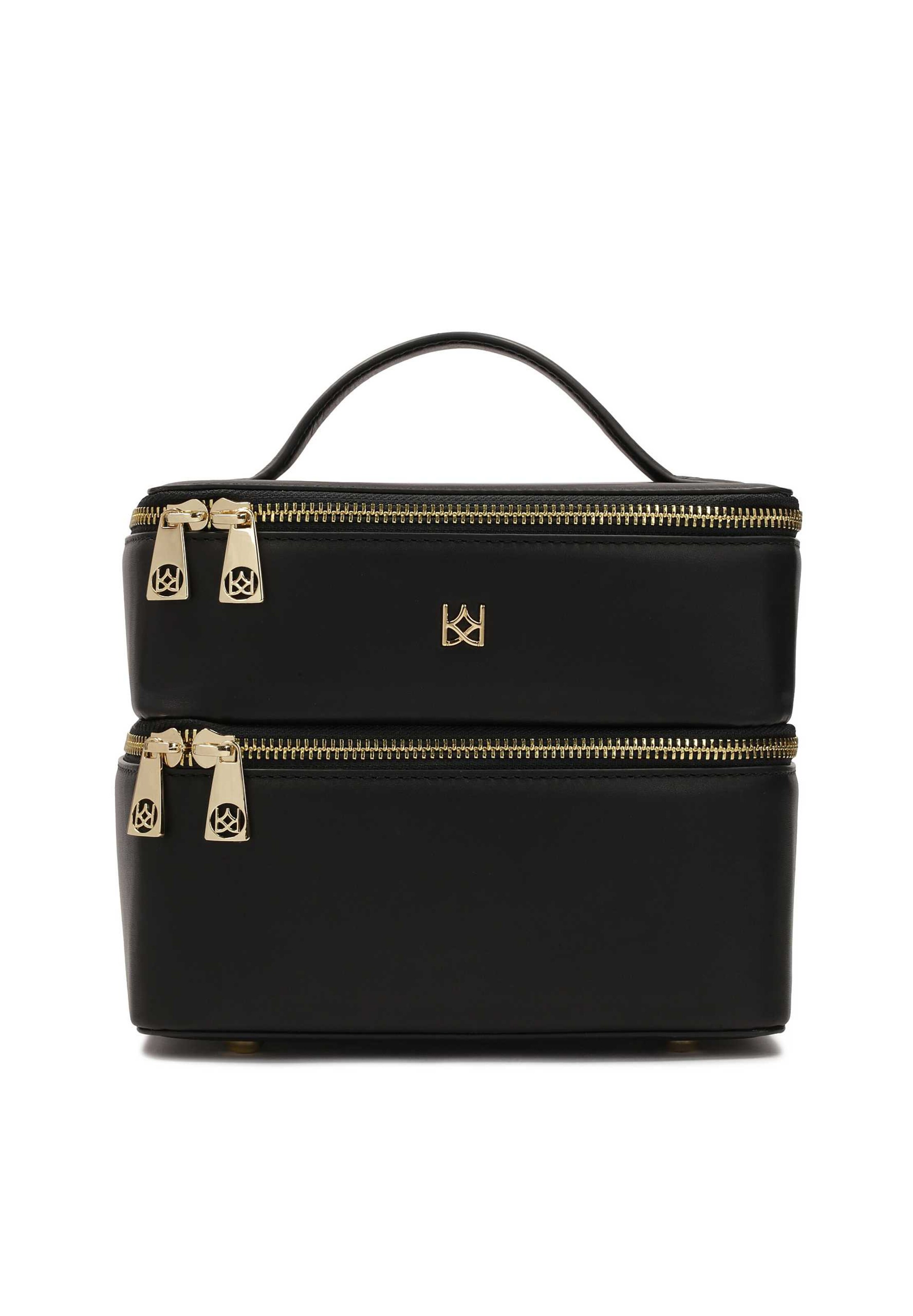 Trousse de maquillage Kazar en noir : devant