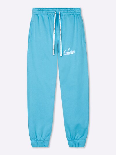 Carnales Pantalón 'Pantalón de chándal con logo bordado' en azul claro, Vista del producto