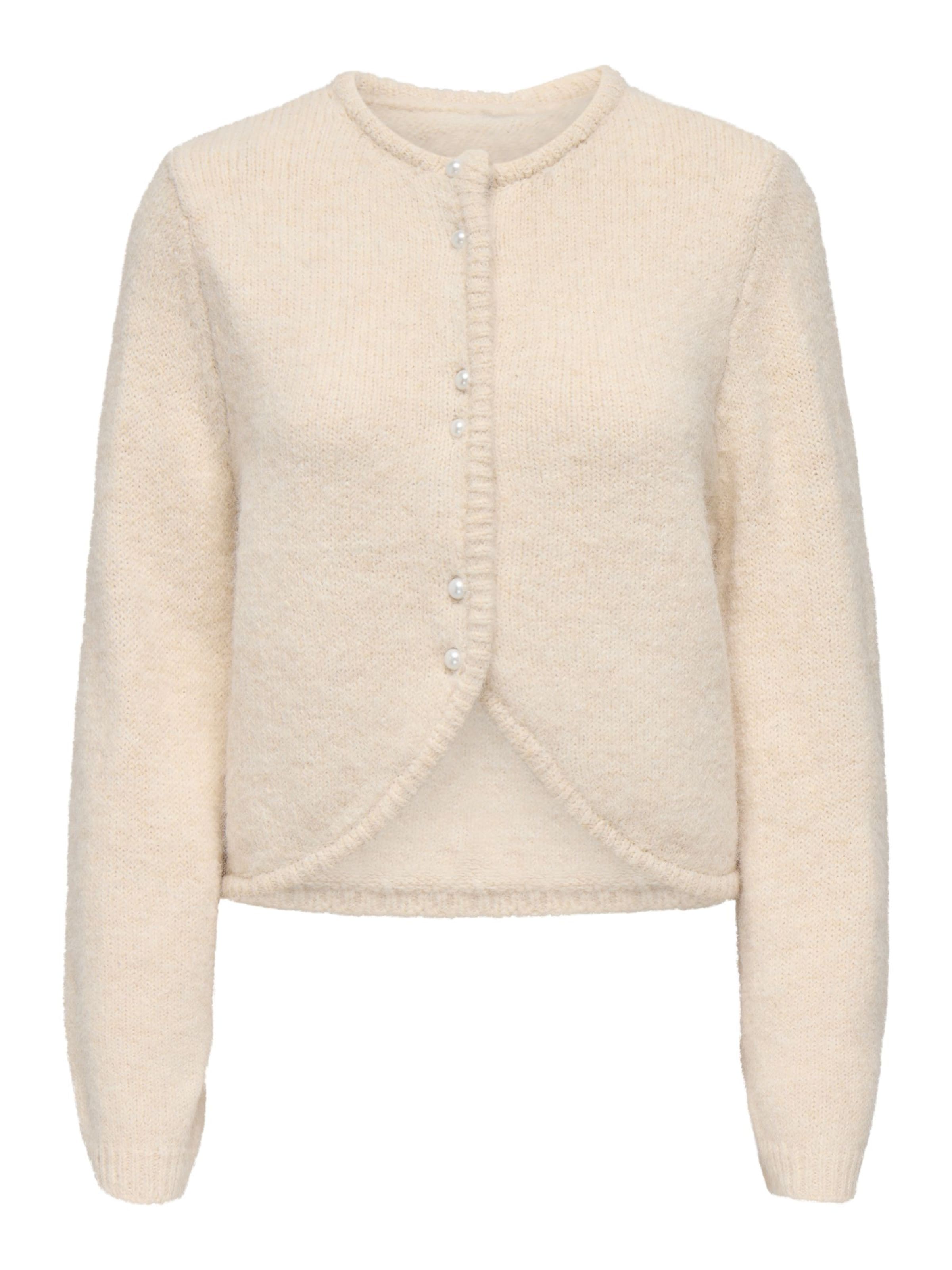 ONLY Knit cardigan 'ONLZAGGIE' in Beige: front