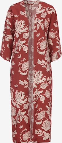 Cellbes of Sweden Offener Kaftan mit Taschen in Rot: Vorderseite