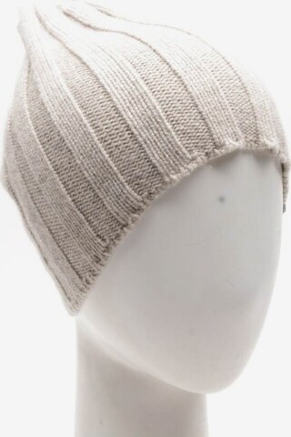 FTC Cashmere Hat & Cap in XS-XL in White: front