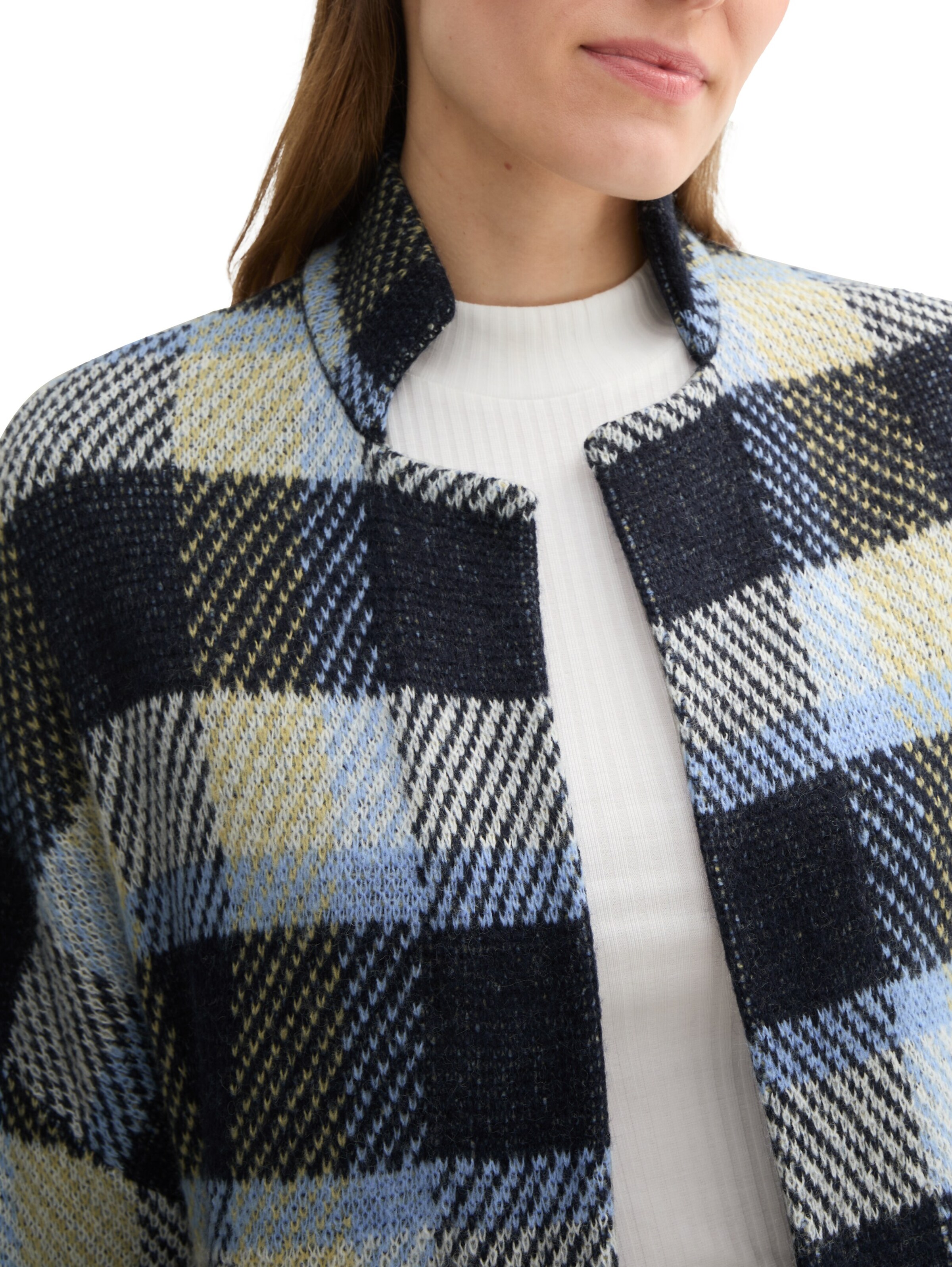 TOM TAILOR Strickjacke in Blau