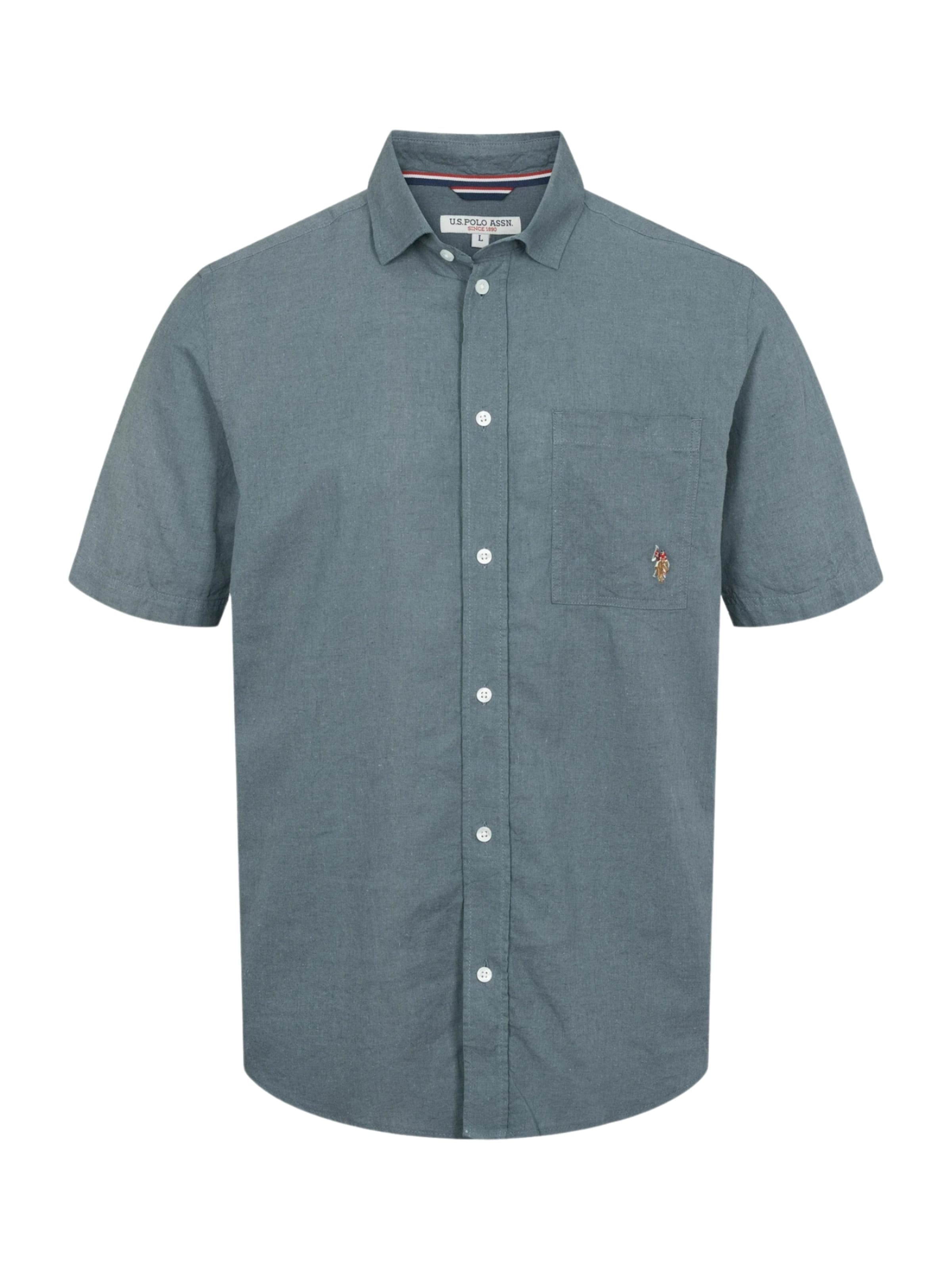 U.S. POLO ASSN. Regular Fit Paita 'Flori' värissä sininen: etupuoli