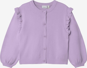 NAME IT Knit Cardigan 'Vininna' in Purple: front