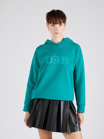 BOSS Sweatshirt 'Edelight' in Green: front