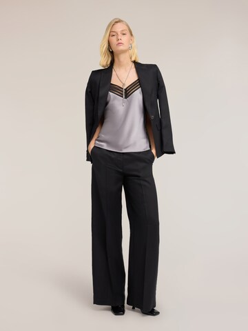 MOTIVI Wide leg Trousers in Black