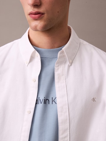 Calvin Klein Jeans Regular fit Риза 'CLASSIC' в бяло