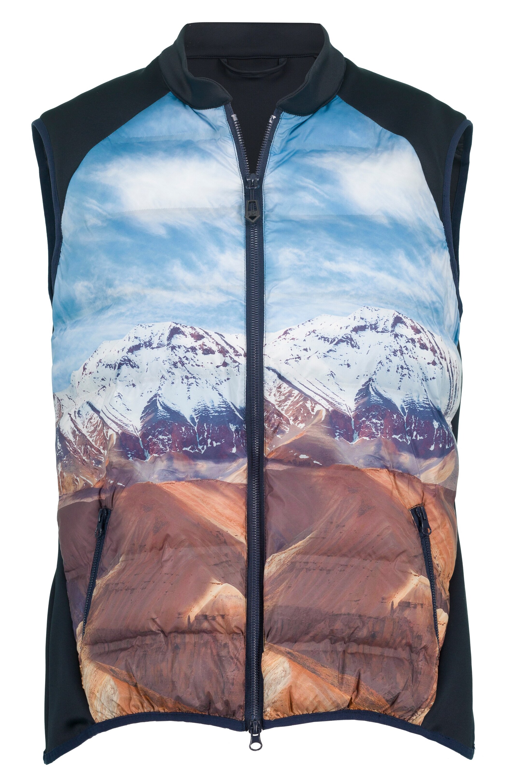 Ulla Popken Weste in Blau: Vorderseite