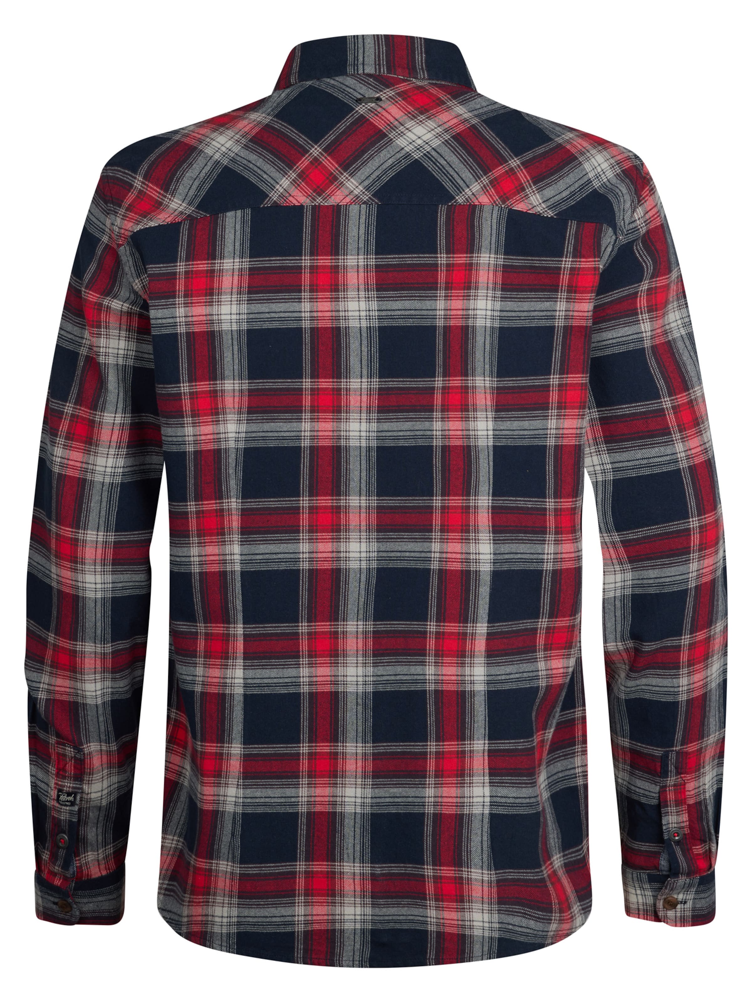 Petrol Industries Regular fit Overhemd 'Fox River' in Grijs