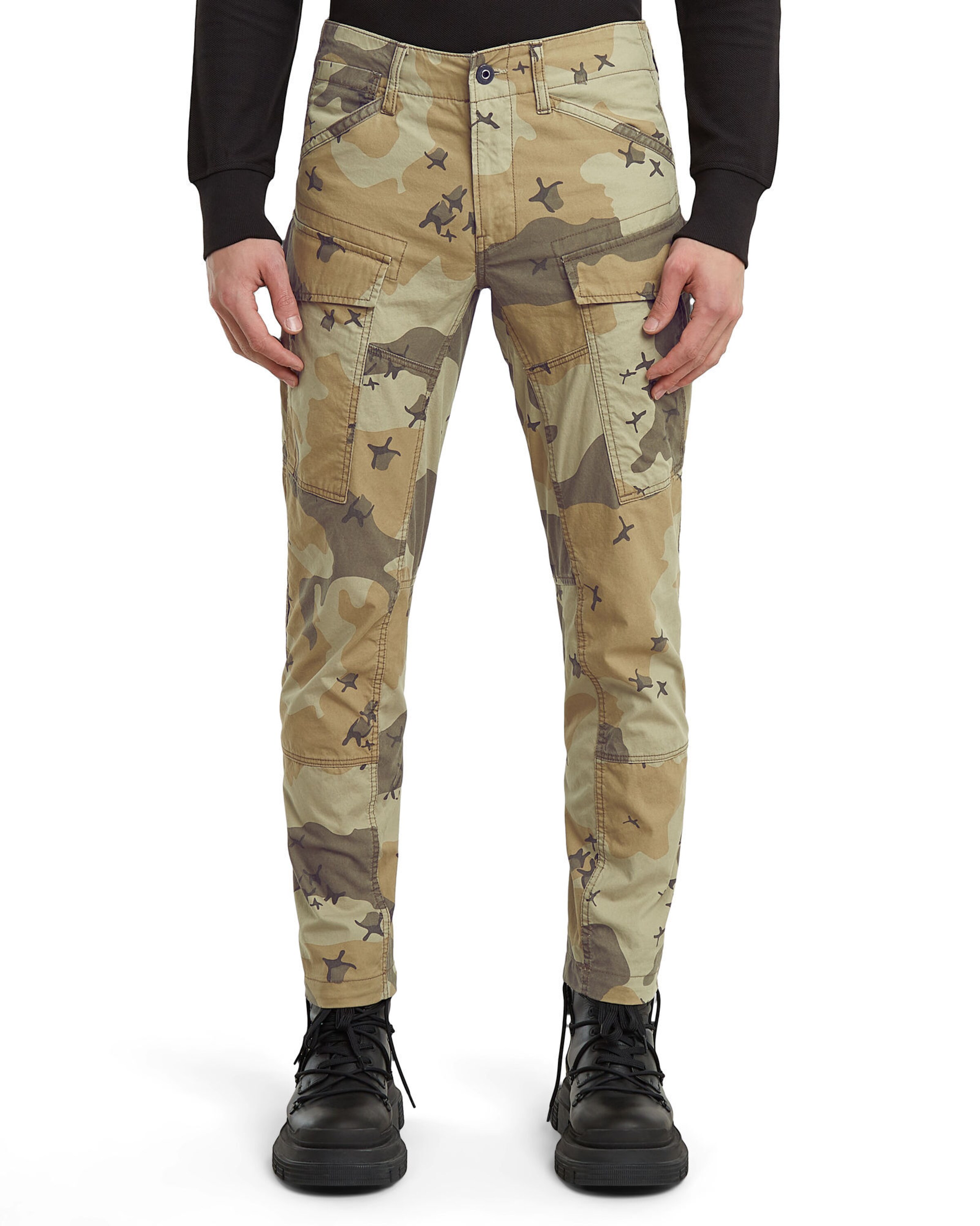 Effilé Pantalon cargo G-STAR en beige : devant