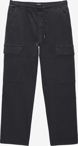 Pull&Bear Loosefit Cargobroek in Grijs: voorkant