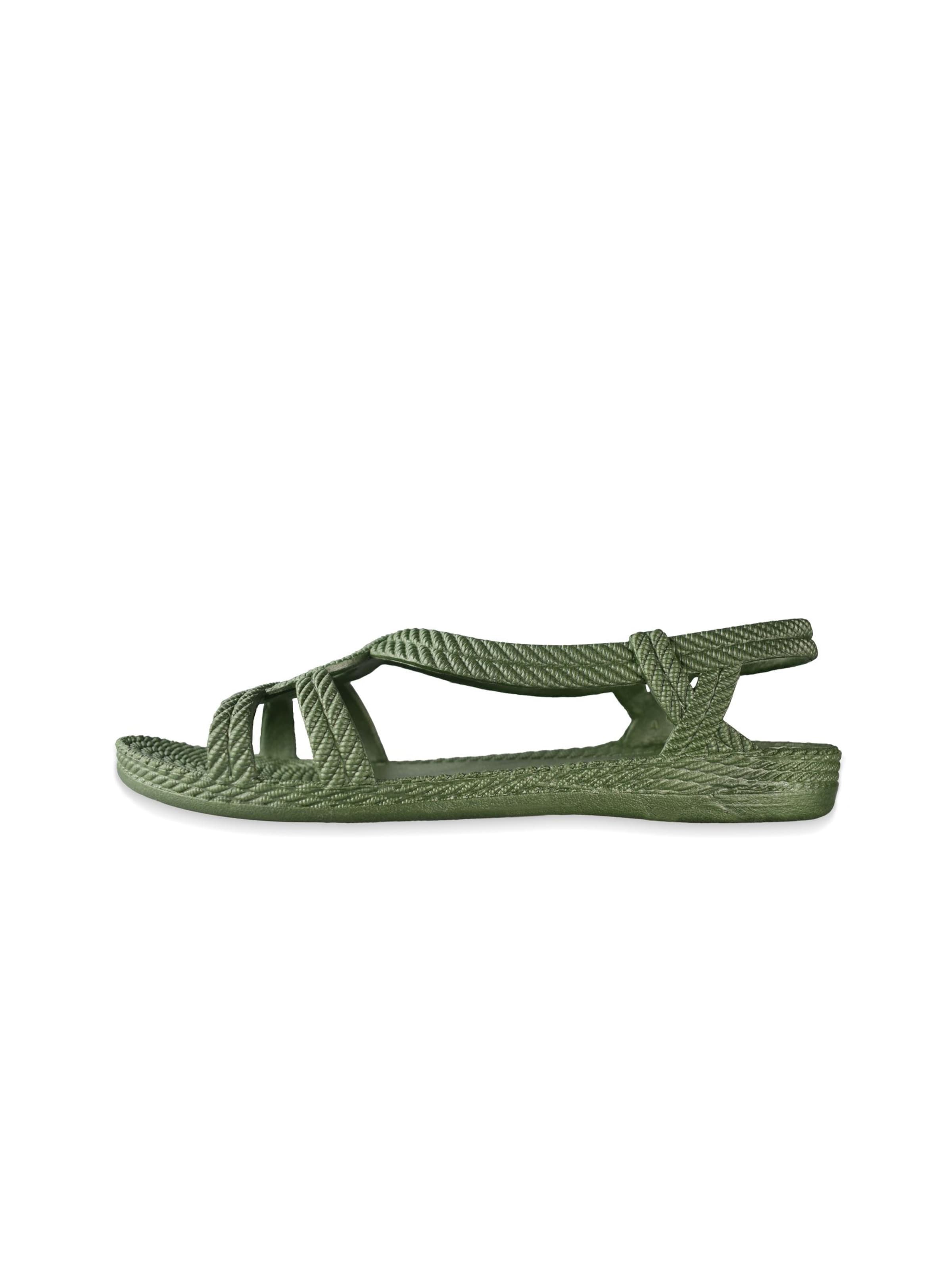 Brasileras - Sandalias 'Esmirna' en verde: frente