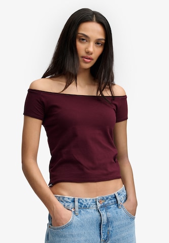 Superdry & Co Shirt 'Bardot' in Rood: voorkant