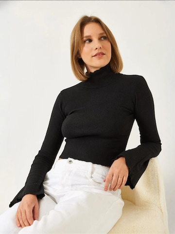 T-shirt Bianco Lucci en noir
