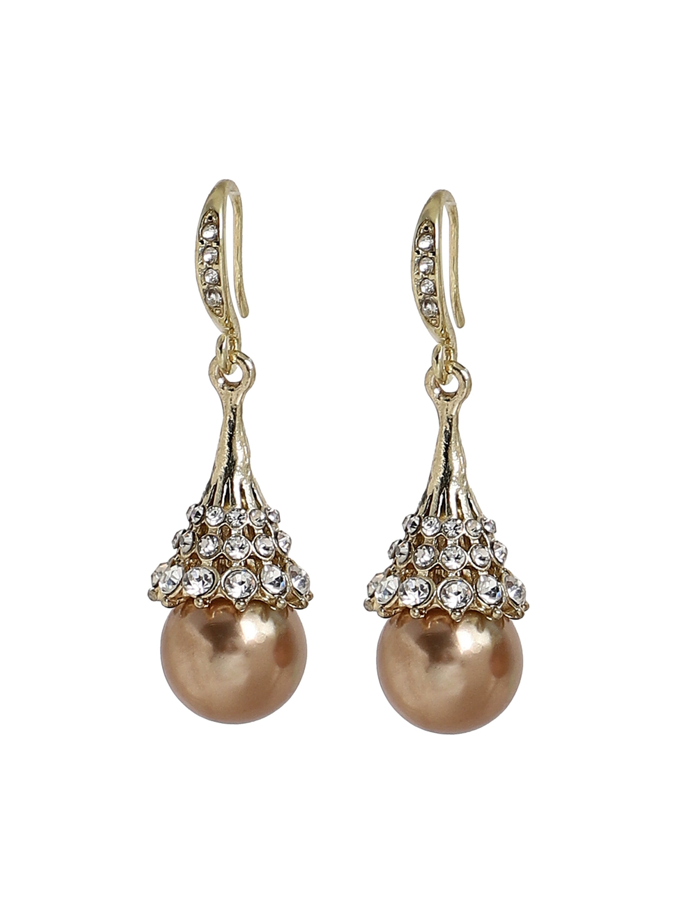 SOHI Ohrringe ' Candace ' in Gold: Vorderseite