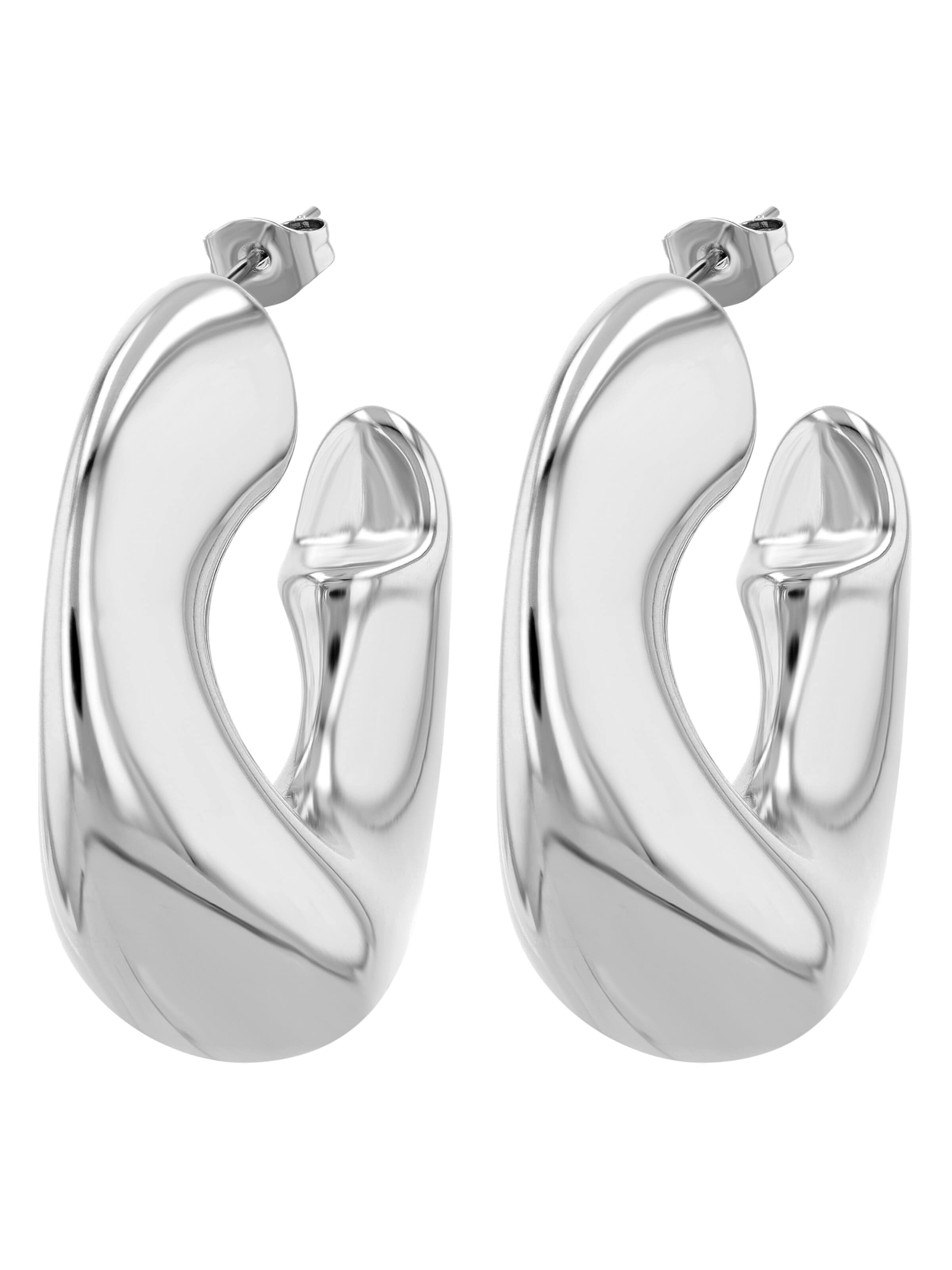 Akzent Earrings 'wasserfest' in Silver