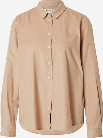 Marc O'Polo Blouse in Bruin: voorkant