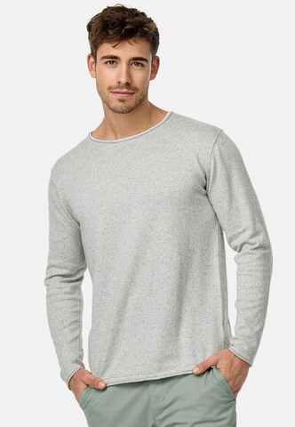 INDICODE JEANS Trui 'Cooper' in Grijs: voorkant
