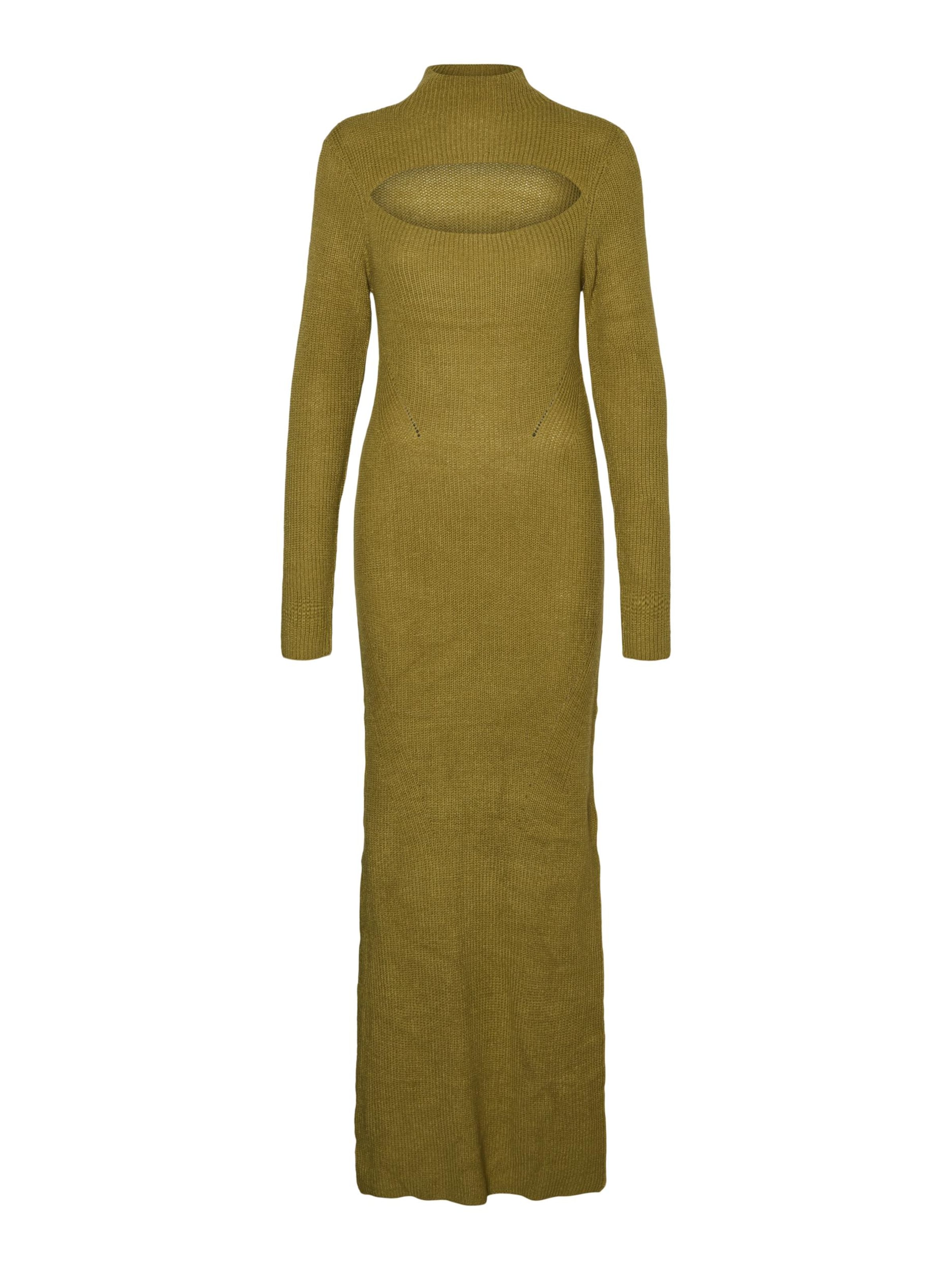 Vero Moda Collab Strickkleid 'Kae' in Grün: Vorderseite