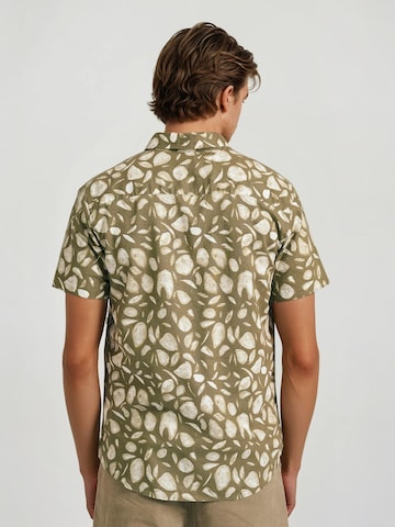 Funky Buddha Regular fit Overhemd in Groen