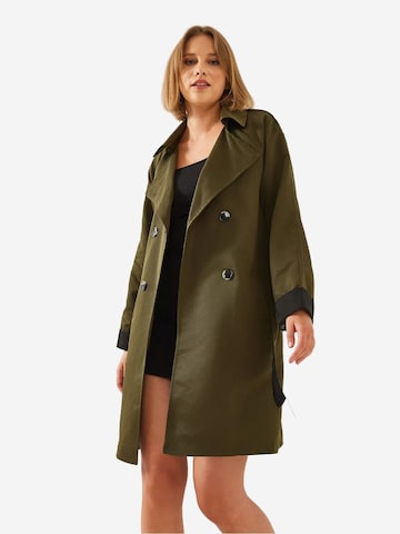 Manteau mi-saison Bianco Lucci en vert