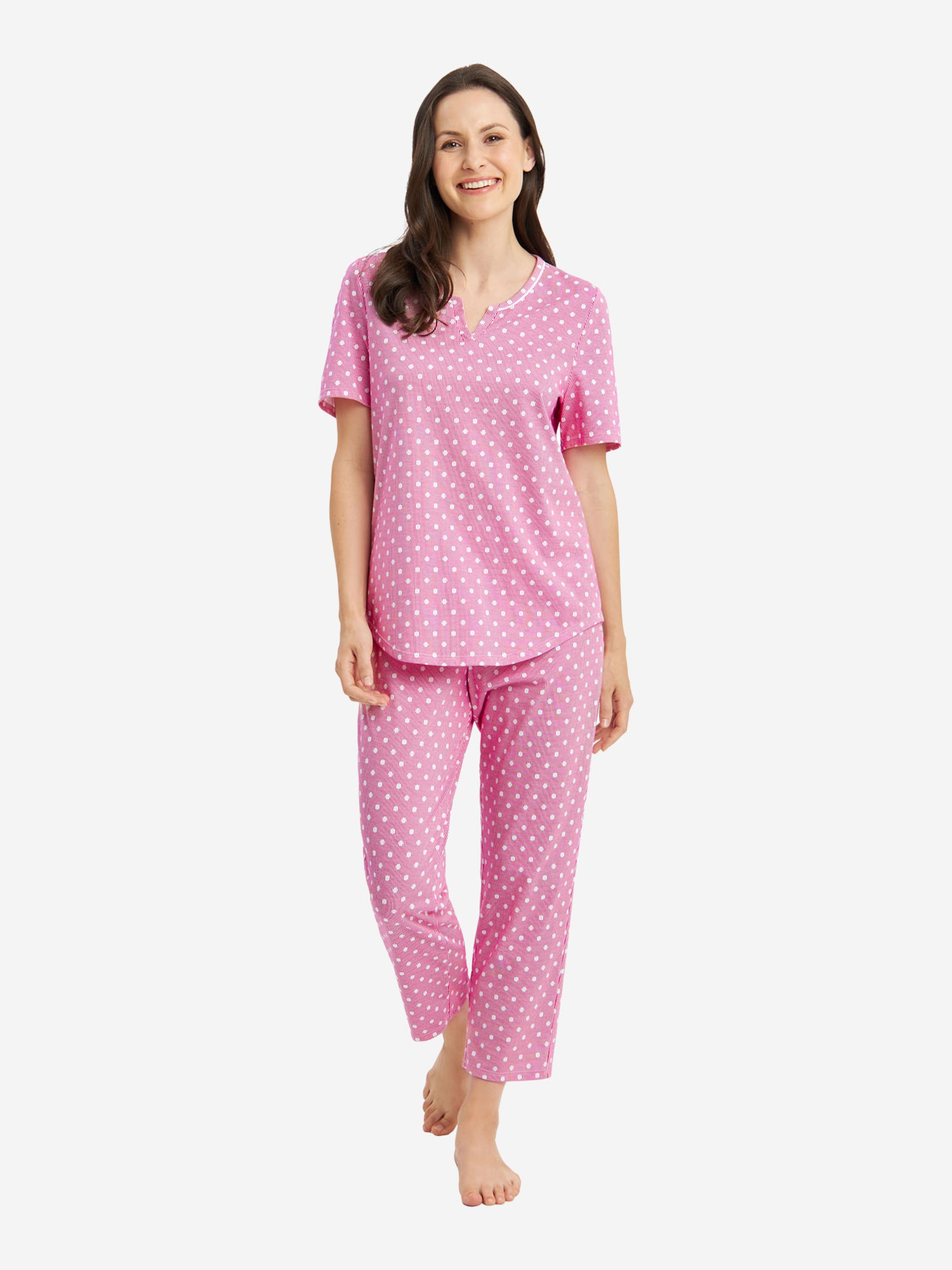 Rösch Pajama ' Mustermix ' in Red: front