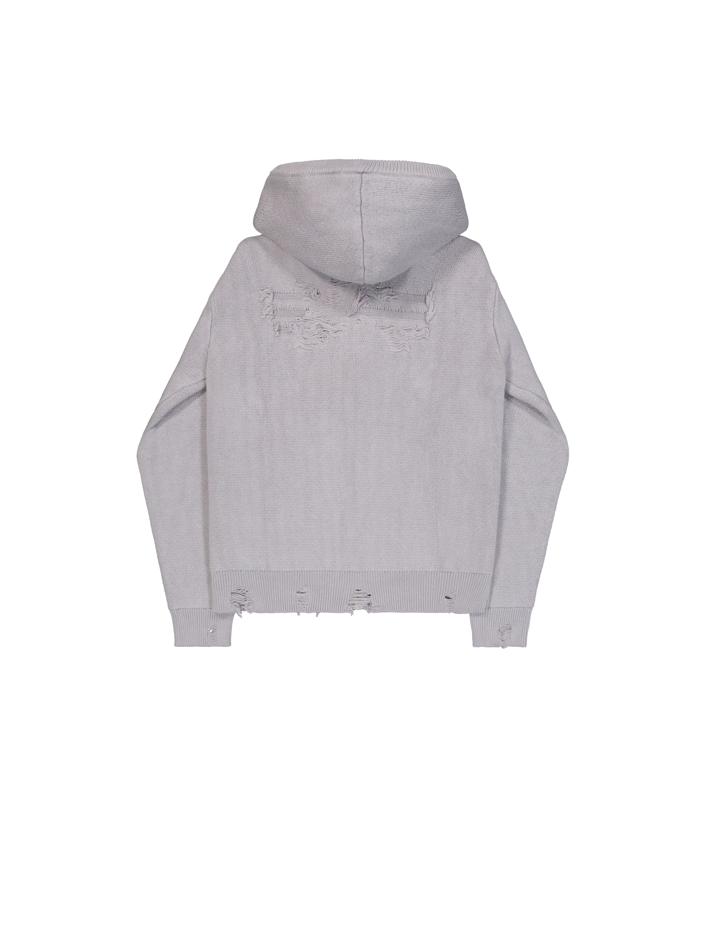ALPHA INDUSTRIES Strickjacke in Grau: Rückseite