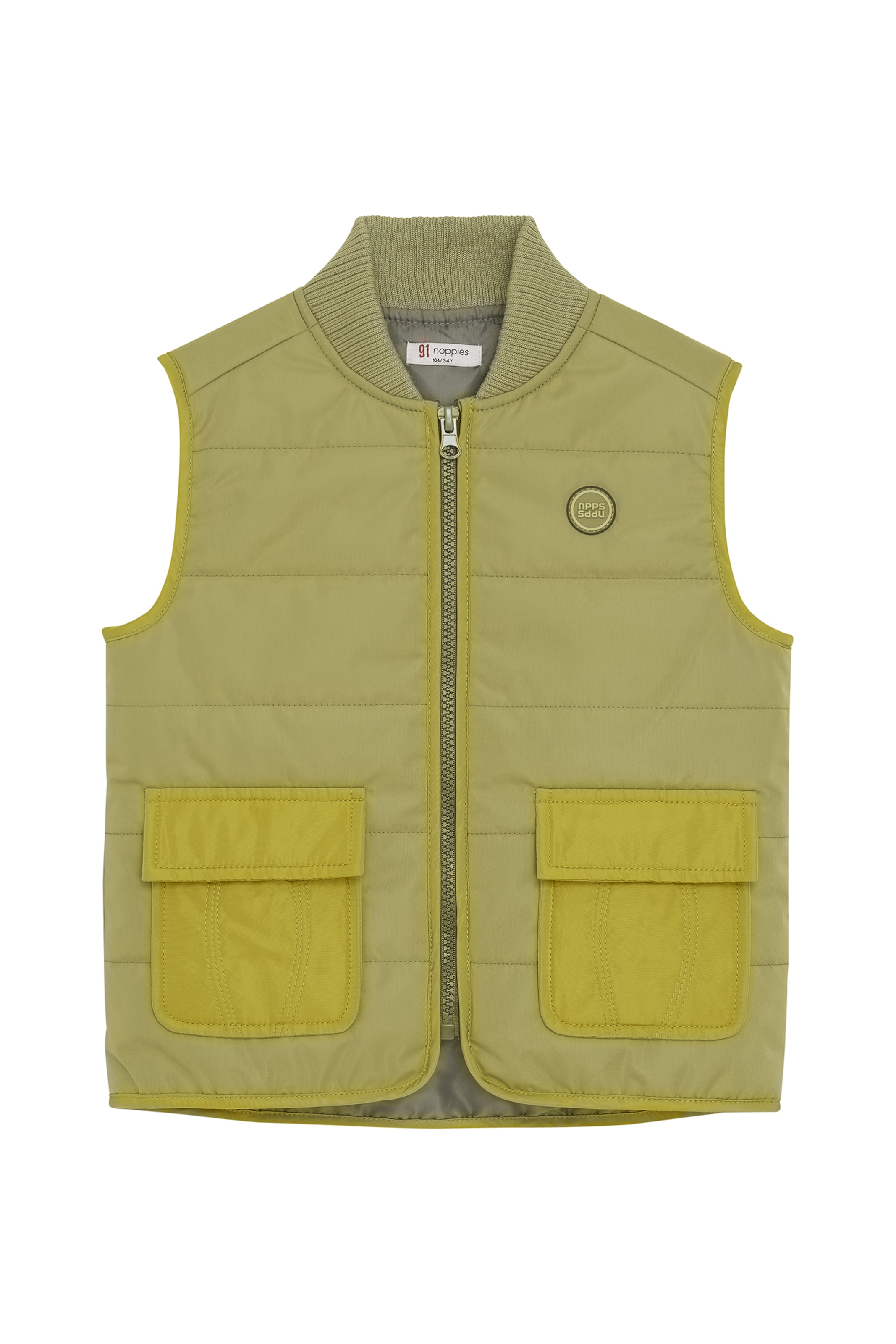 Noppies Bodywarmer 'Ramsey' in Groen: voorkant