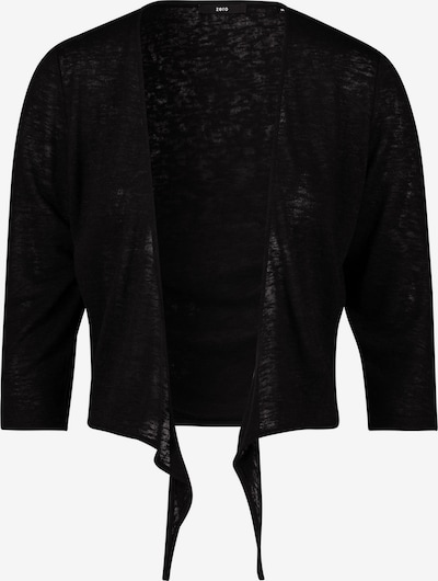 zero Jerseyjacke mit Bindedetail in schwarz, Produktansicht