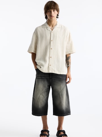 Pull&Bear Comfort fit Overhemd in Beige