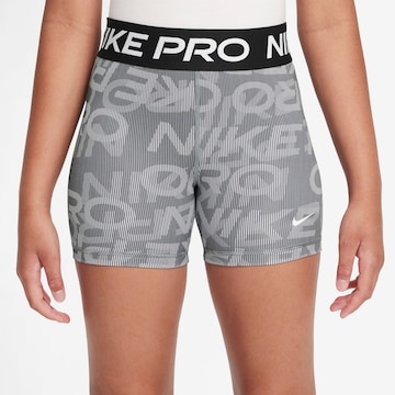 NIKE Skinny Sportshorts 'Pro' in Grau: Vorderseite