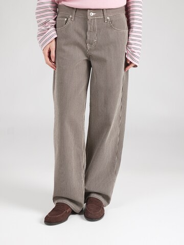 Wide Leg Jean 'CINCH' TOPSHOP en marron : devant