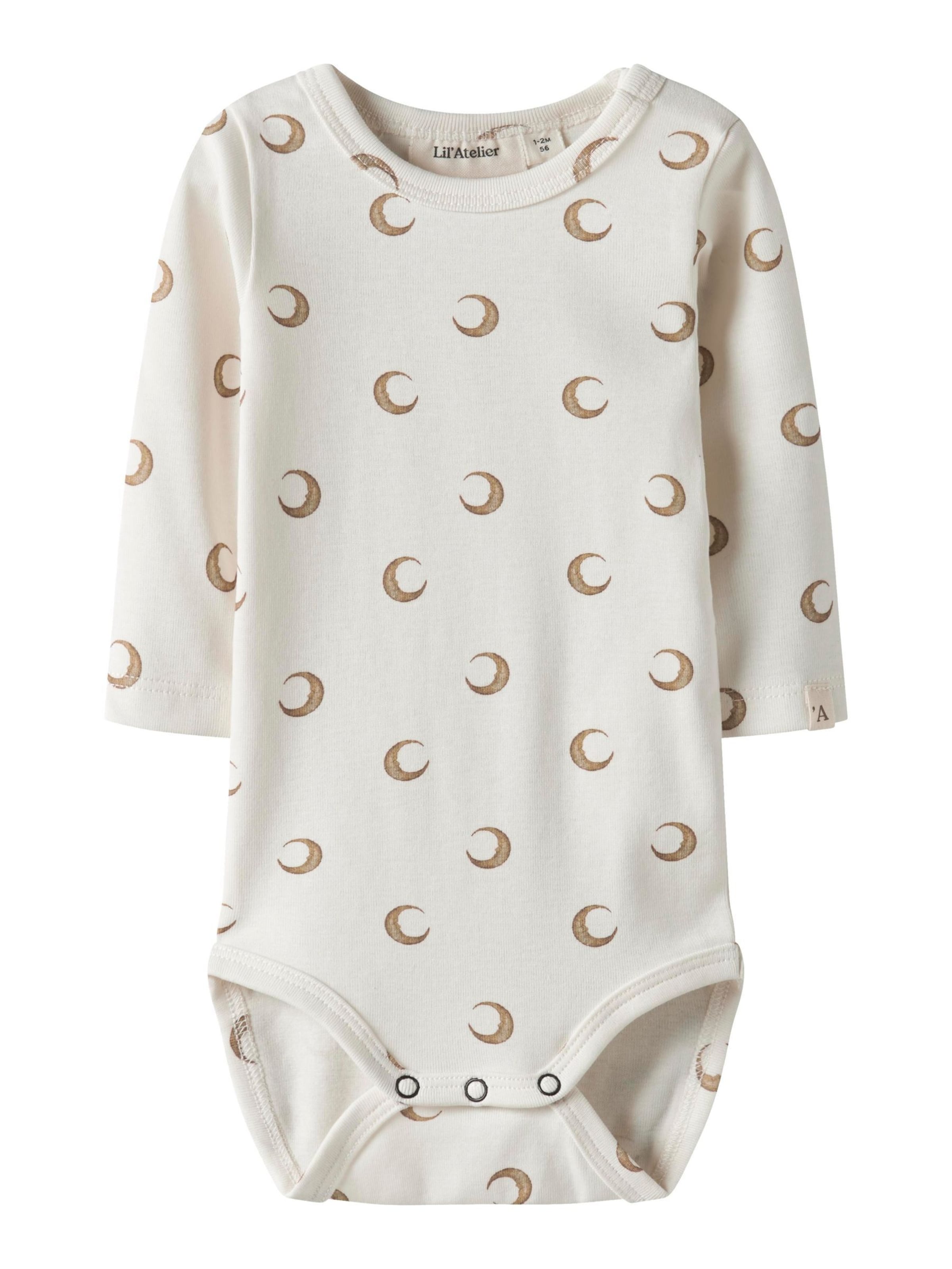 NAME IT - Pijama entero/body 'NBNLayo' en blanco: frente