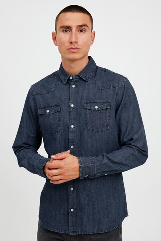 BLEND Regular fit Button Up Shirt 'NANTES' in Blue: front