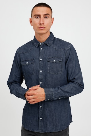 BLEND Regular fit Button Up Shirt 'BHNANTES' in Blue: front