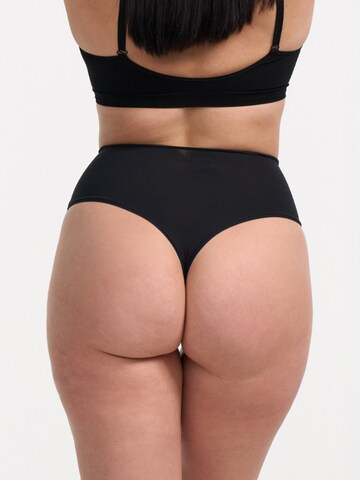 cfab (formerly creamy fabrics) Slip 'Hight-Waist Tanga' in Zwart