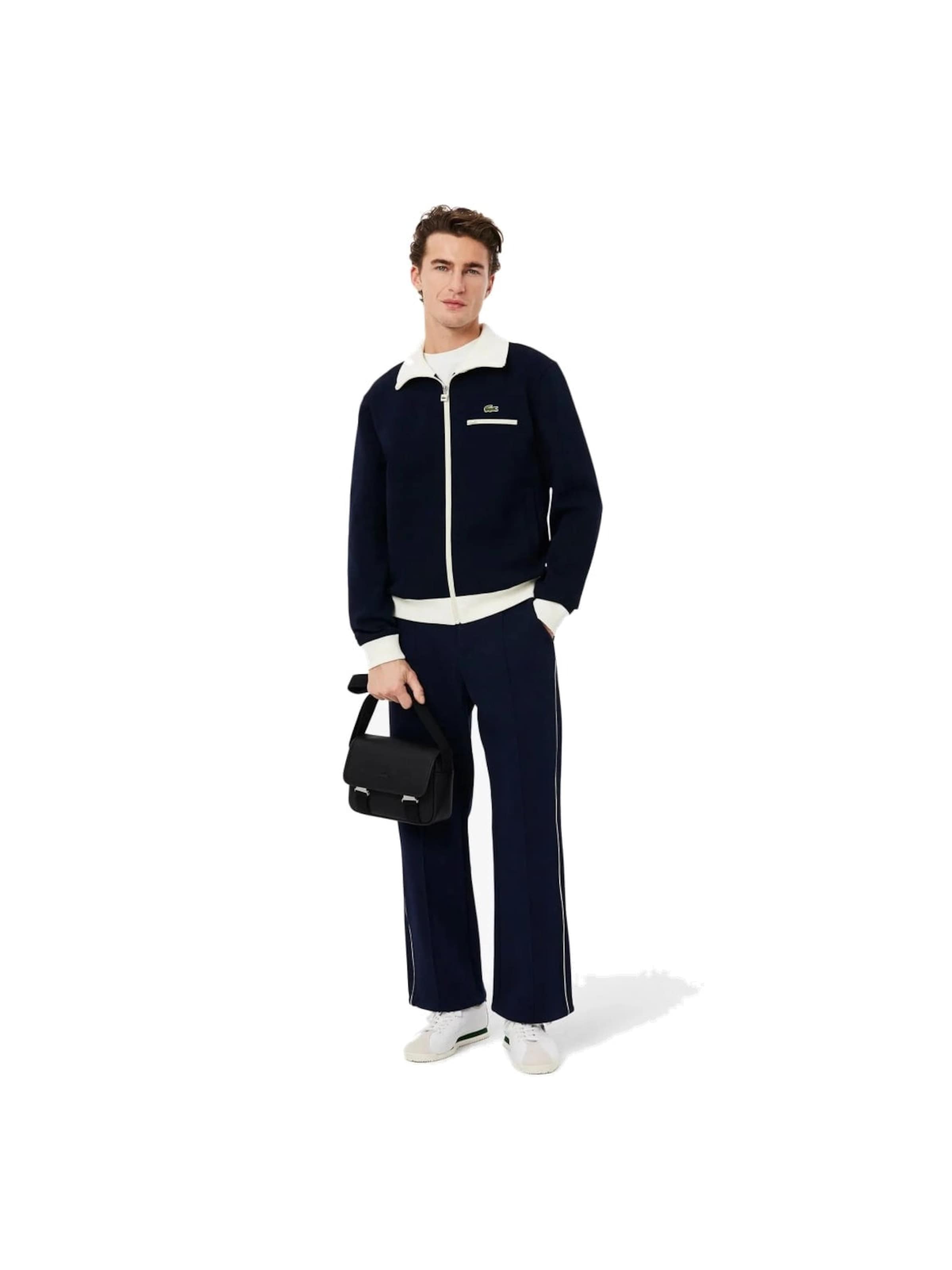 LACOSTE Aktovka 'Lacoste Sacoche Men'S Classic Homme Noir' - Čierna