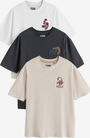 T-Shirt Next en beige : devant