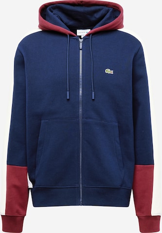 LACOSTE Sweatvest in Blauw: voorkant