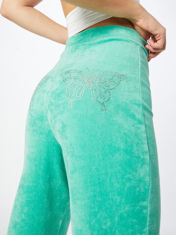 Daisy Street Flared Pants in Green